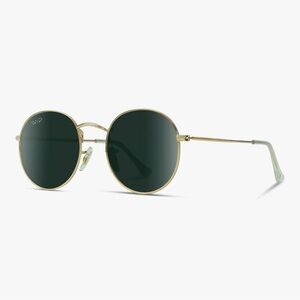 Gold Round Sunglasses